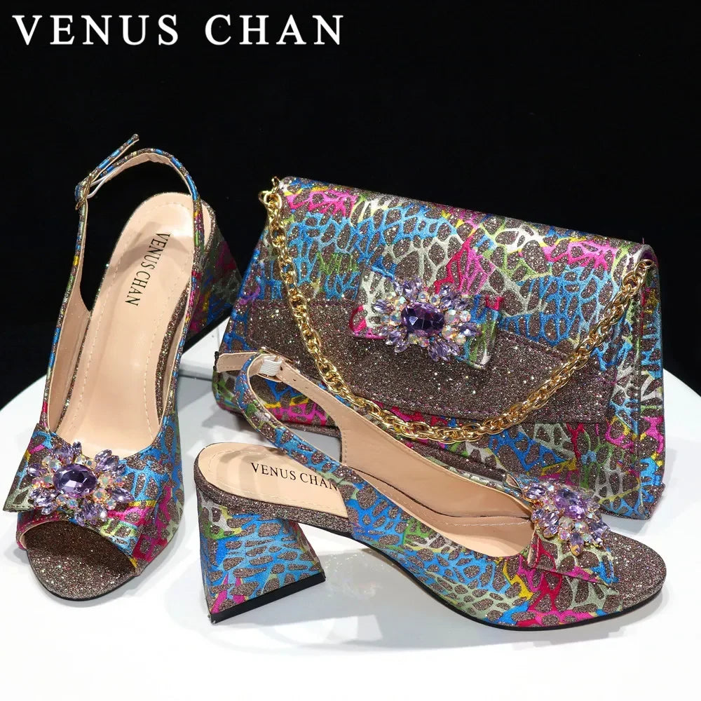 Venus Chan 2024 New African Fashion Italian Shoes