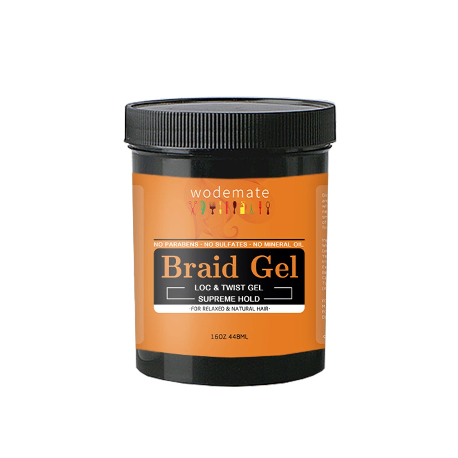 16OZ Braid Gel Hair Control Styling Braiding Cream for Lock