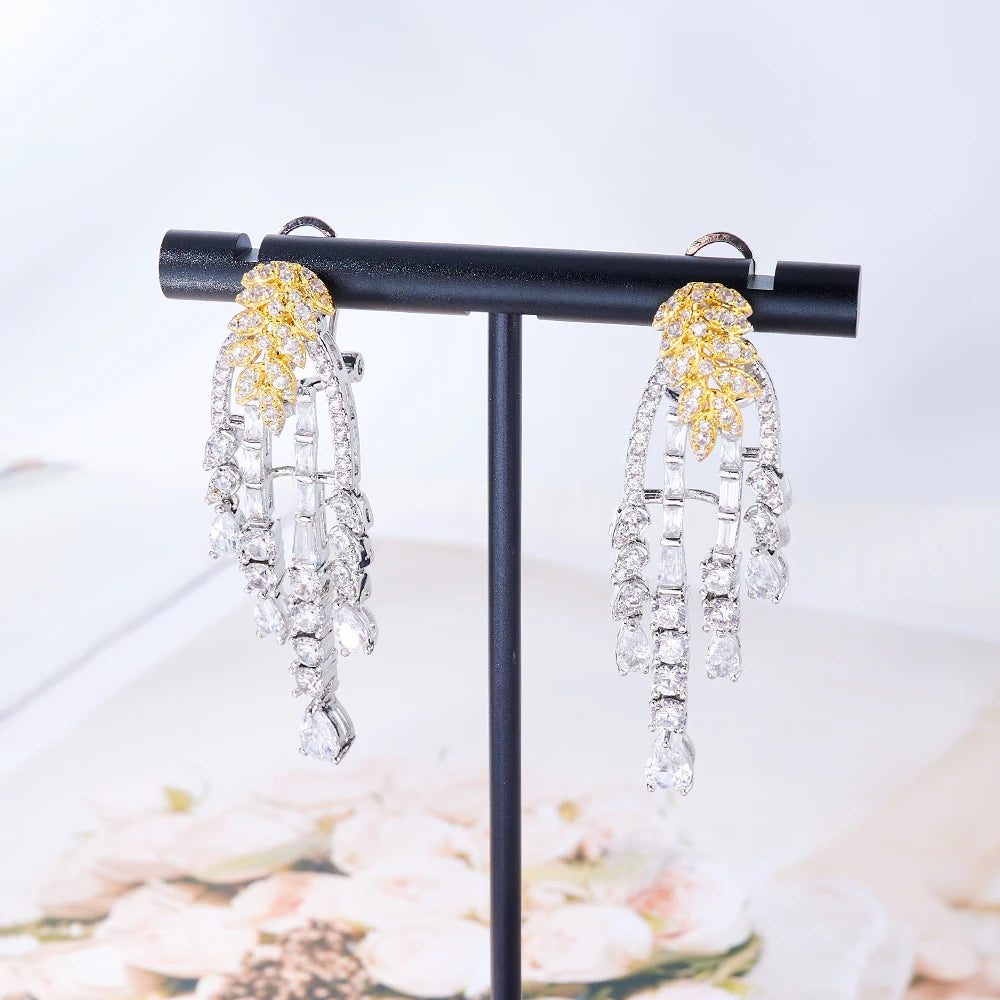 TIRIM Luxury Cubic Zirconia Necklace Set for Women