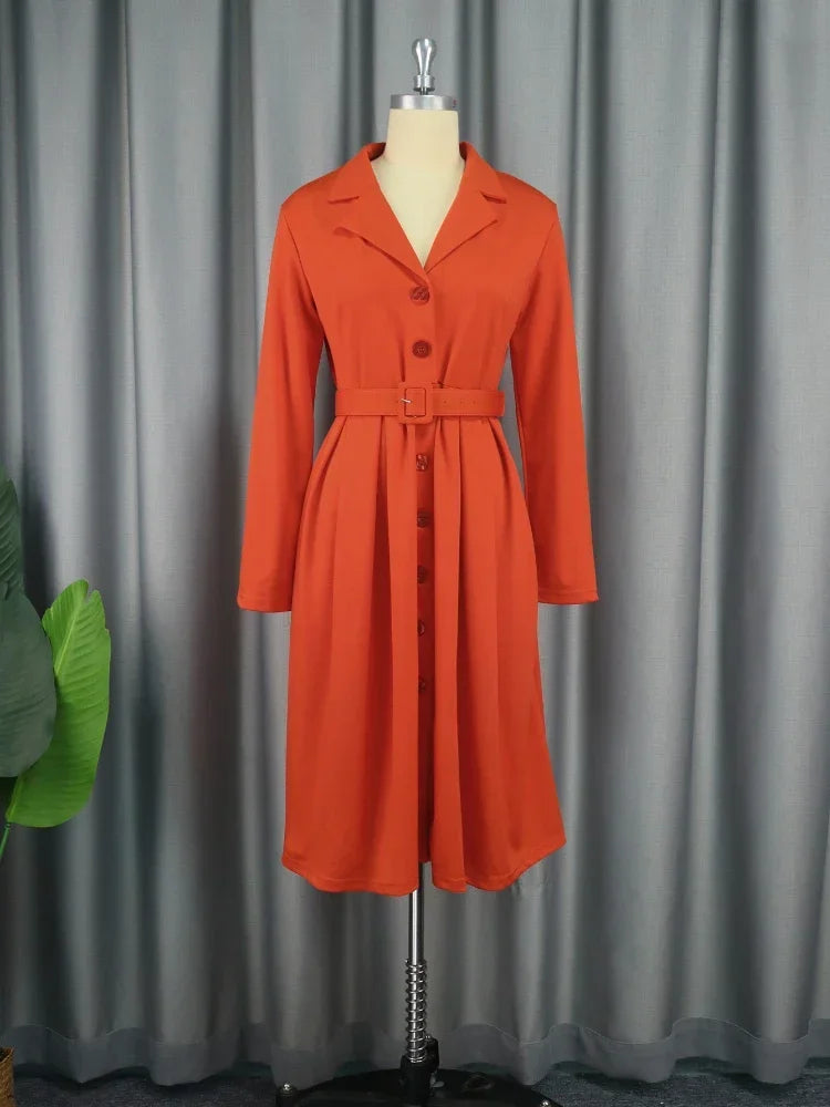 Office Dresses for Women Long Sleeve Button Down