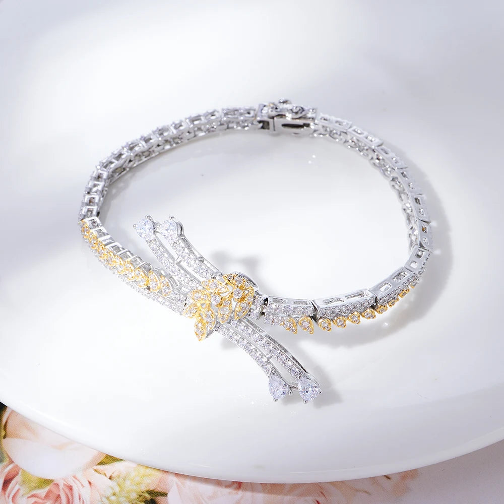 TIRIM Luxury Cubic Zirconia Necklace Set for Women