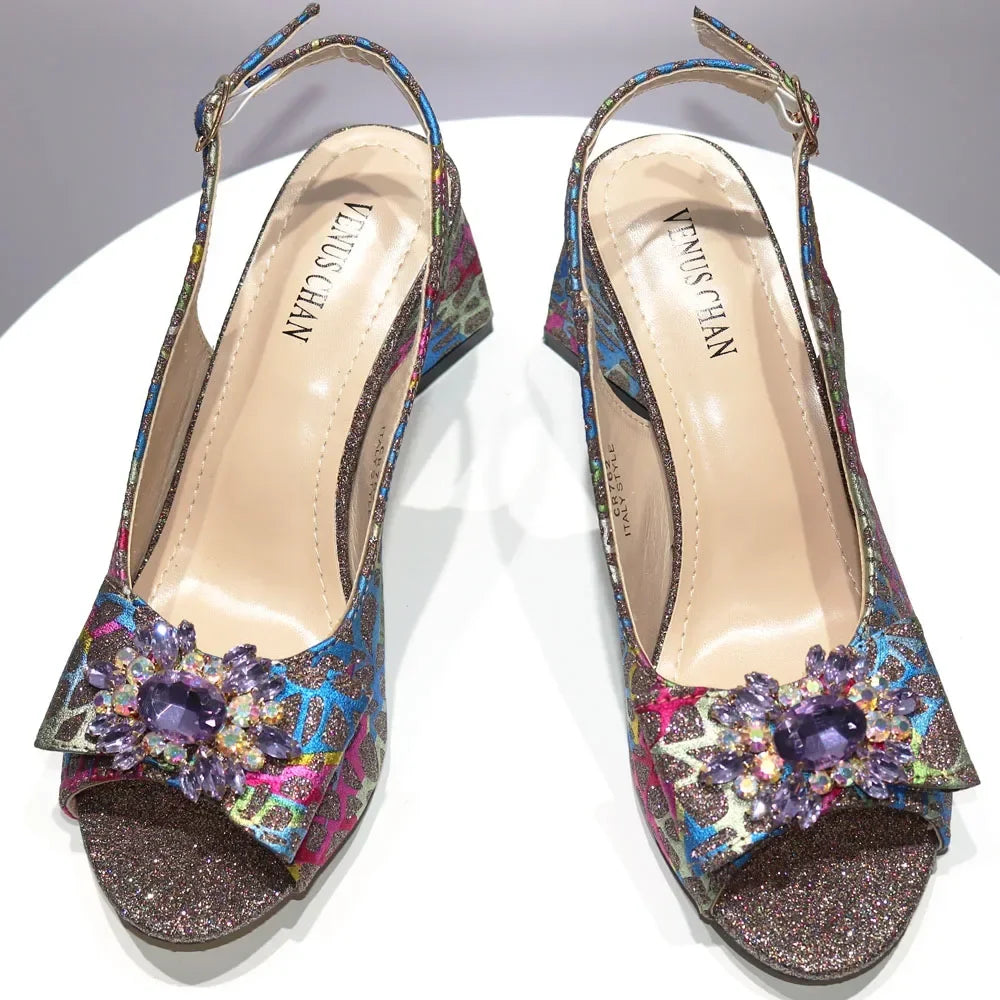 Venus Chan 2024 New African Fashion Italian Shoes