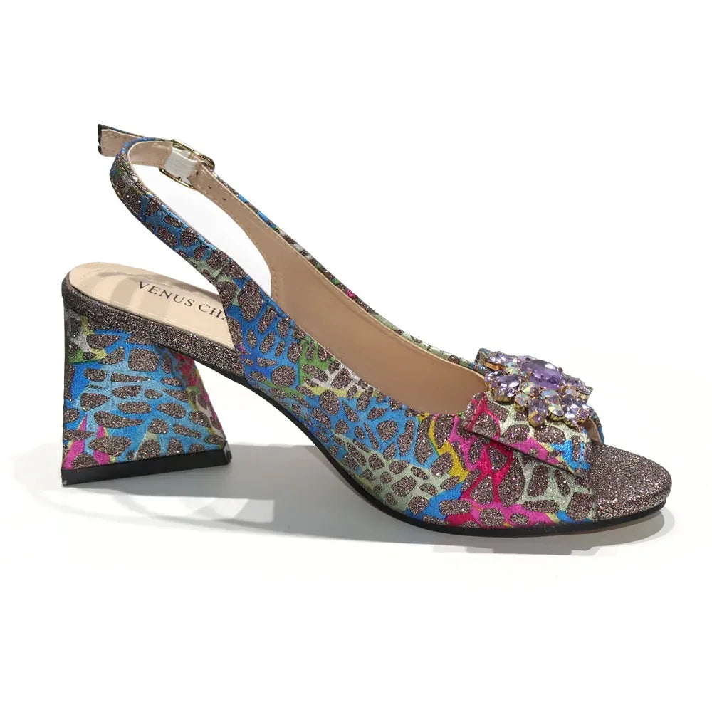 Venus Chan 2024 New African Fashion Italian Shoes