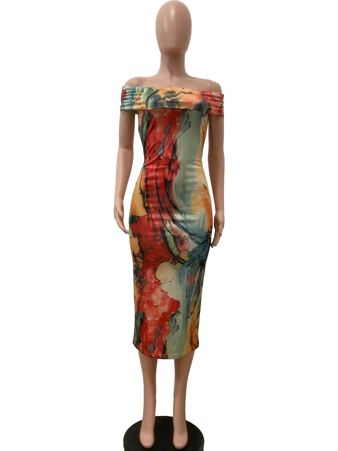 Elegant Sexy Maxi Dress For Women Fashion off shoulder dress